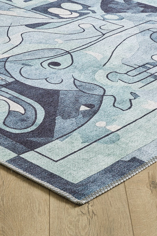 Creative Chaos Modern Washable Area Rug - MDJ007 (Outlet)