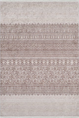 machine-washable-area-rug-Bohemian-Collection-Bronze-Brown-Cream-Beige-JR1586