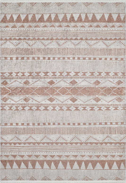 machine-washable-area-rug-Bohemian-Collection-Bronze-Brown-JR1714