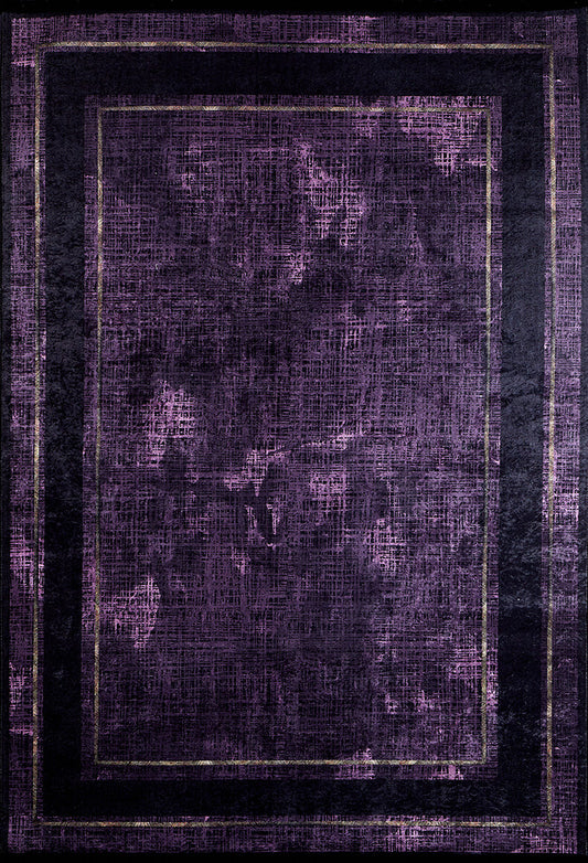 machine-washable-area-rug-Bordered-Modern-Collection-Purple-JR1363