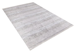 machine-washable-area-rug-Stripe-Modern-Collection-Gray-Anthracite-Cream-Beige-JR894