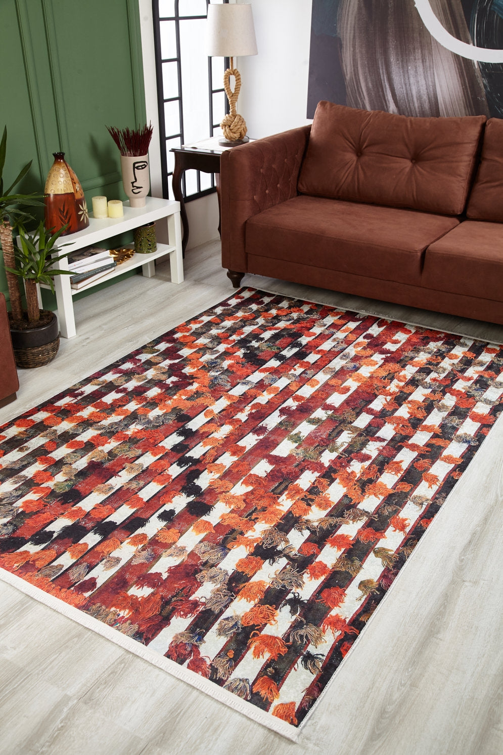 machine-washable-area-rug-Tribal-Ethnic-Collection-Red-JR1677