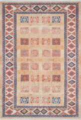 machine-washable-area-rug-Tribal-Ethnic-Modern-Collection-Orange-JR1758