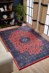 machine-washable-area-rug-Medallion-Persian-Collection-Red-JR1929