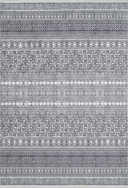 machine-washable-area-rug-Bohemian-Collection-Gray-Anthracite-JR1648