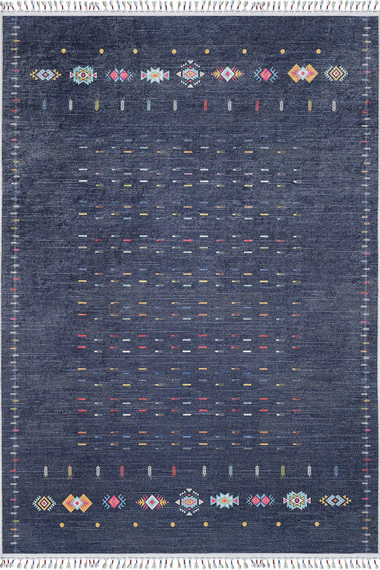 machine-washable-area-rug-Braided-Tassel-Collection-Blue-JR5101