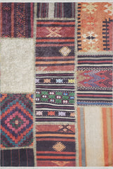 machine-washable-area-rug-Tribal-Ethnic-Patchwork-Collection-Multicolor-JR1968