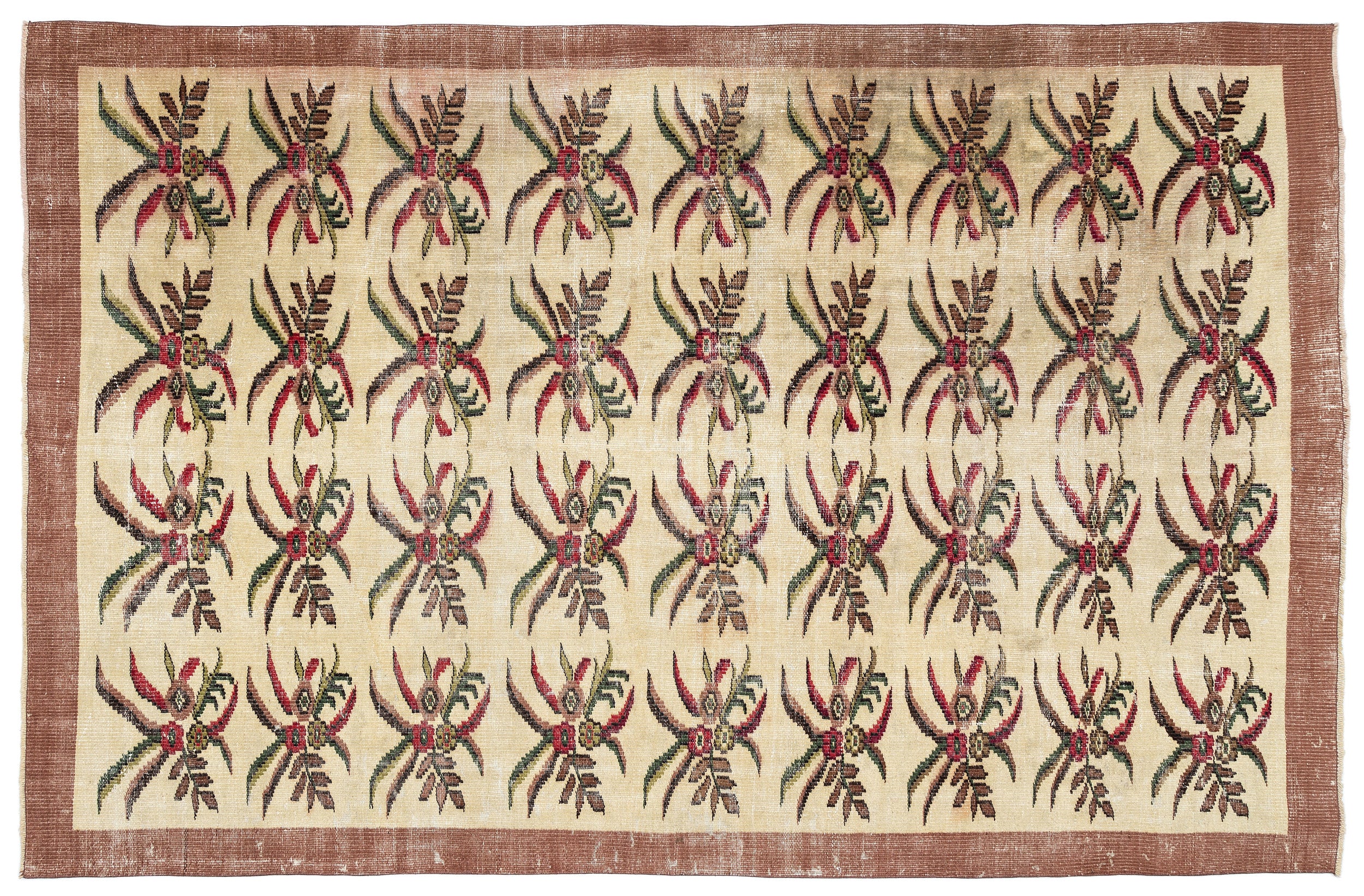 Gofoix - Vintage Floral Rug - 5'11 X 8'10
