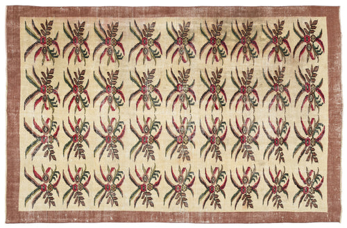 Load image 1 in gallery view. Gofoix - Vintage Floral Rug - 5'11 X 8'10