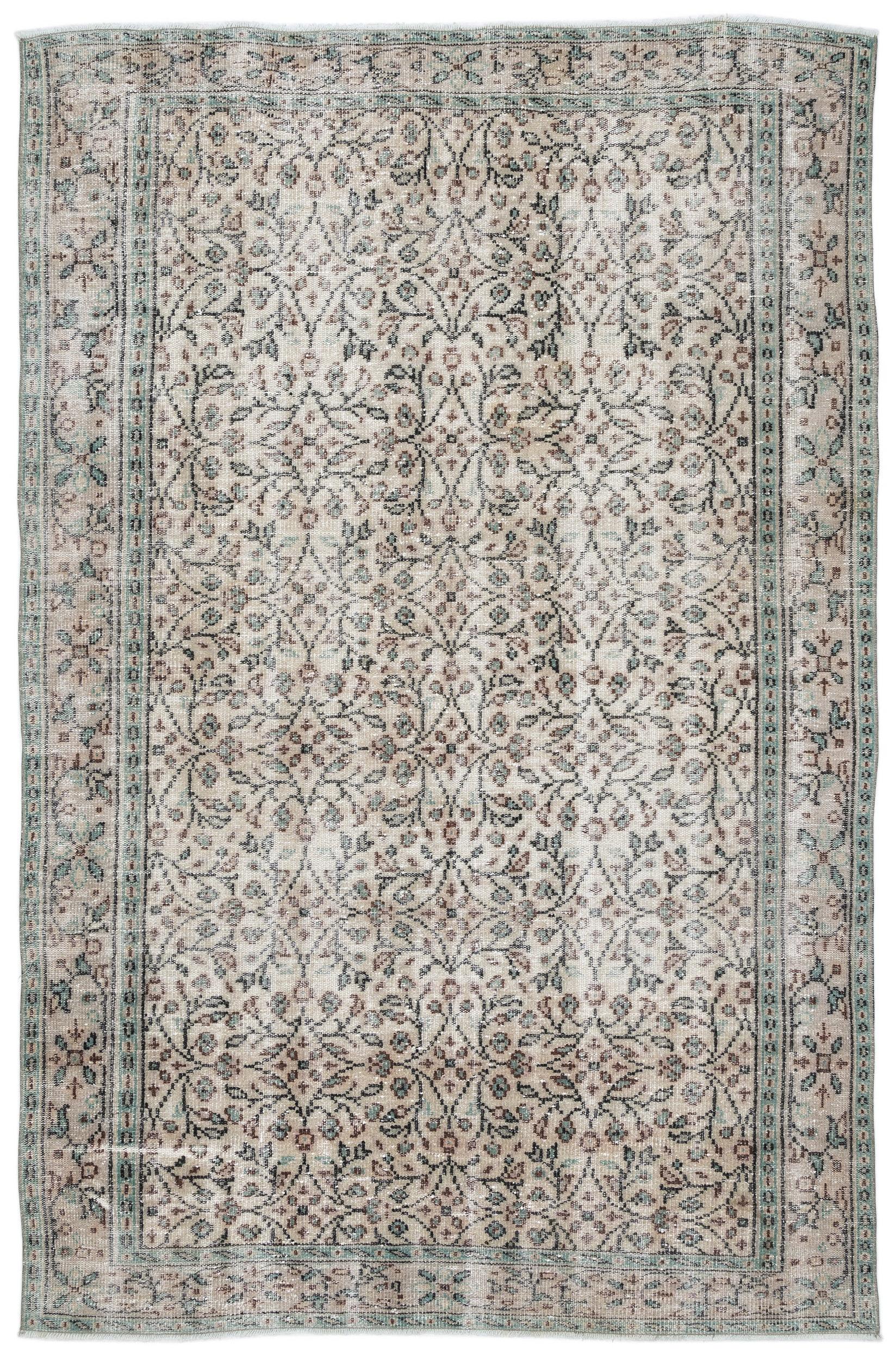 Lugida - Vintage Floral Rug - 5'11 X 9'2
