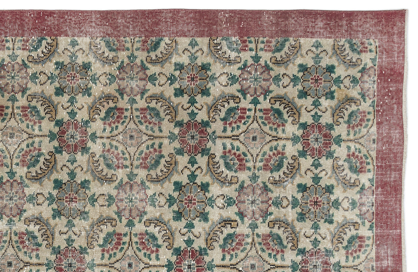 Nakuva - Vintage Floral Rug - 5'11 X 9'8