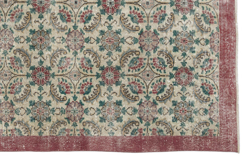 Load image 1 in gallery view. Nakuva - Vintage Floral Rug - 5'11 X 9'8