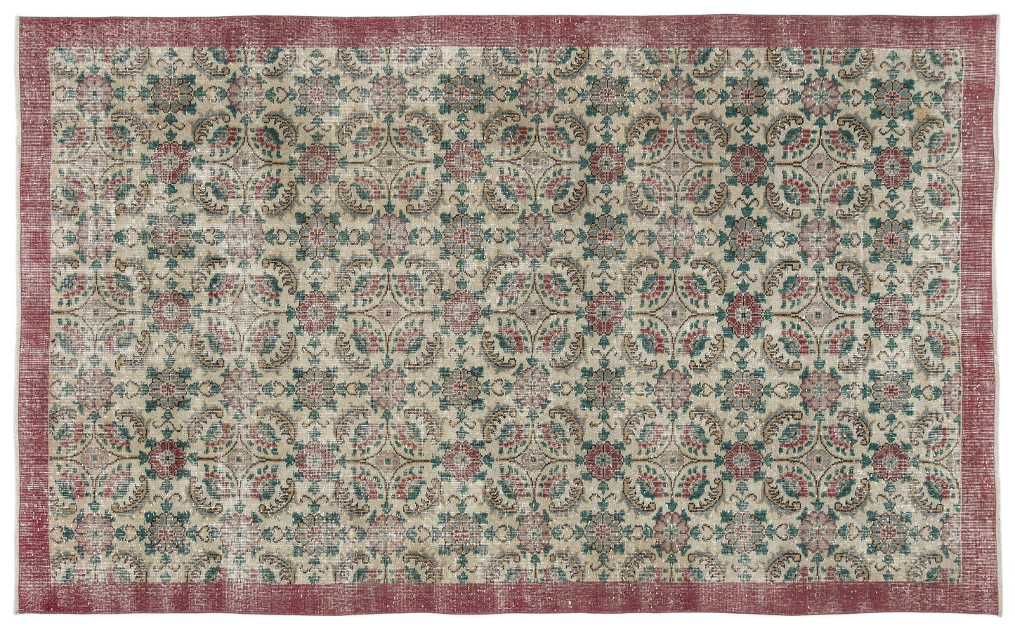 Nakuva - Vintage Floral Rug - 5'11 X 9'8