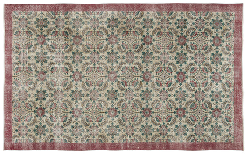 Load image 1 in gallery view. Nakuva - Vintage Floral Rug - 5'11 X 9'8