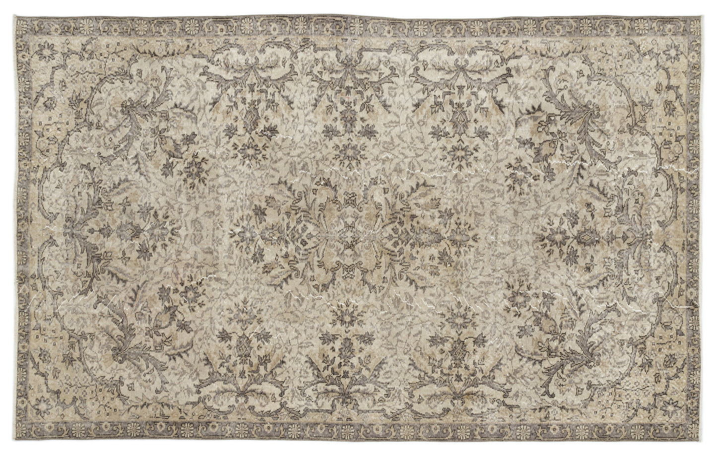 Shuel - Vintage Floral Rug - 5'8 X 9'3