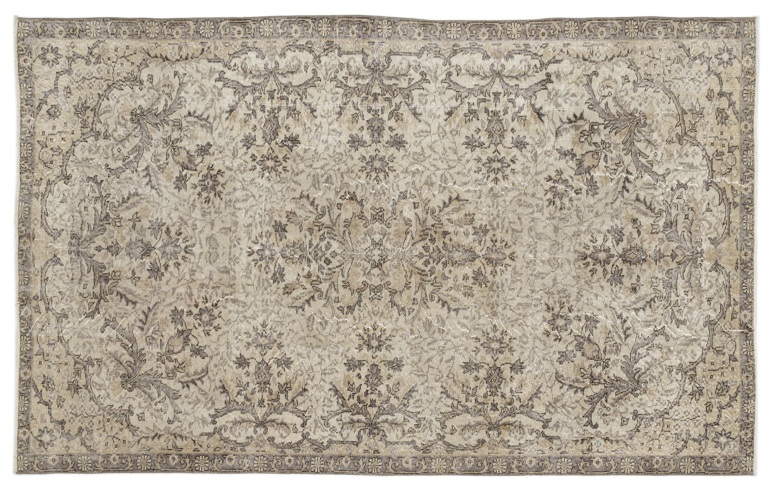 Shuel - Vintage Floral Rug - 5'8 X 9'3