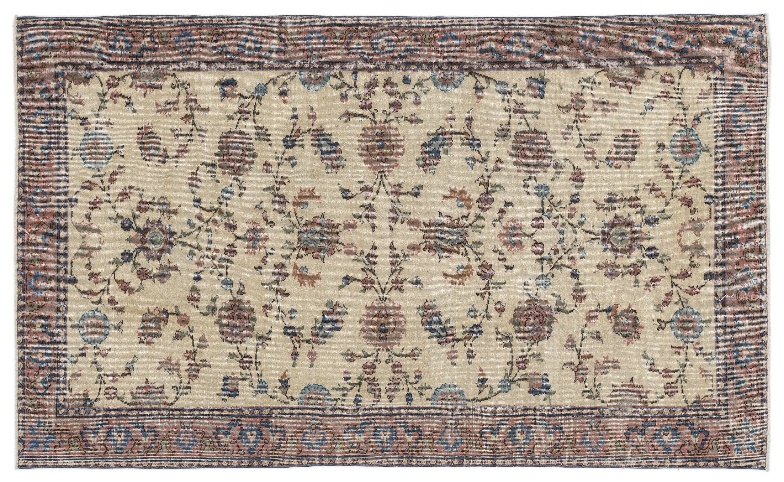 Frezuil - Vintage Floral Rug - 5'4 X 8'8