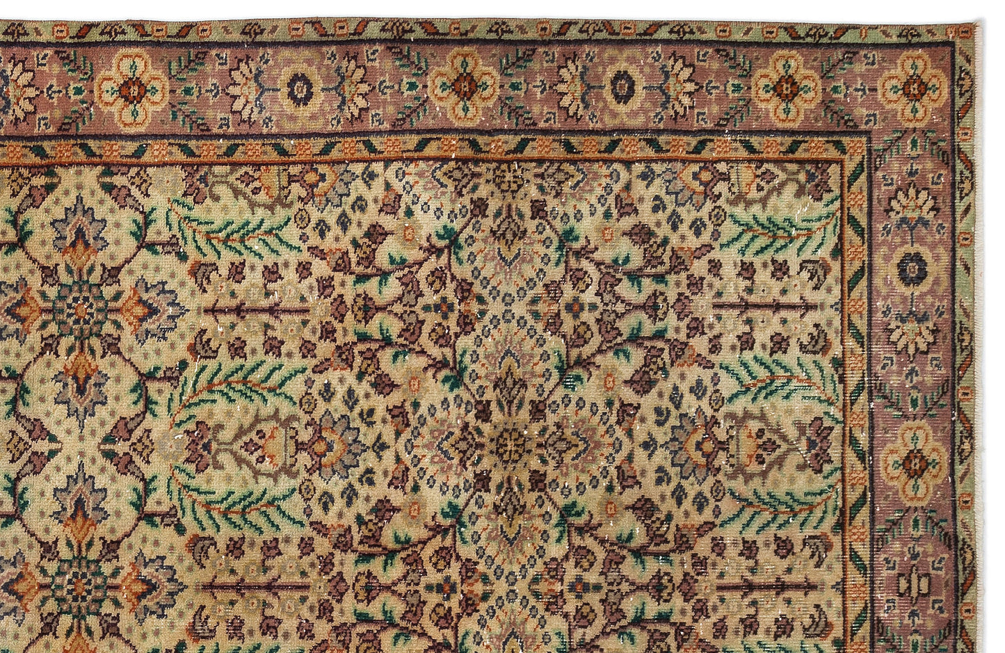 Blidova - Vintage Floral Rug - 5'7 X 9'4