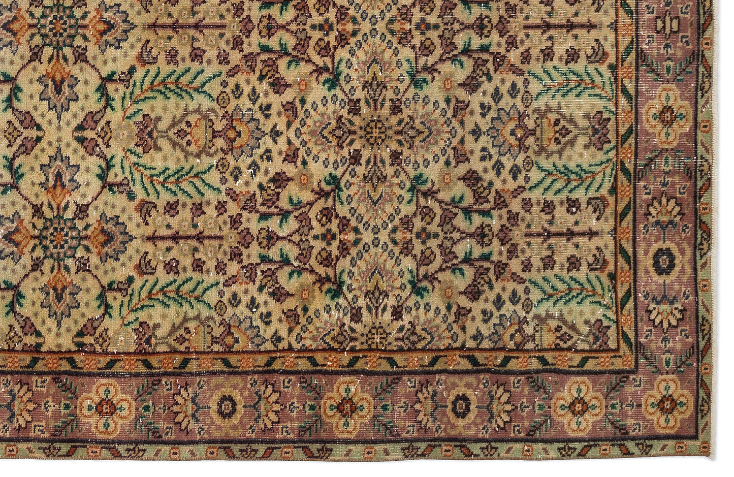 Blidova - Vintage Floral Rug - 5'7 X 9'4