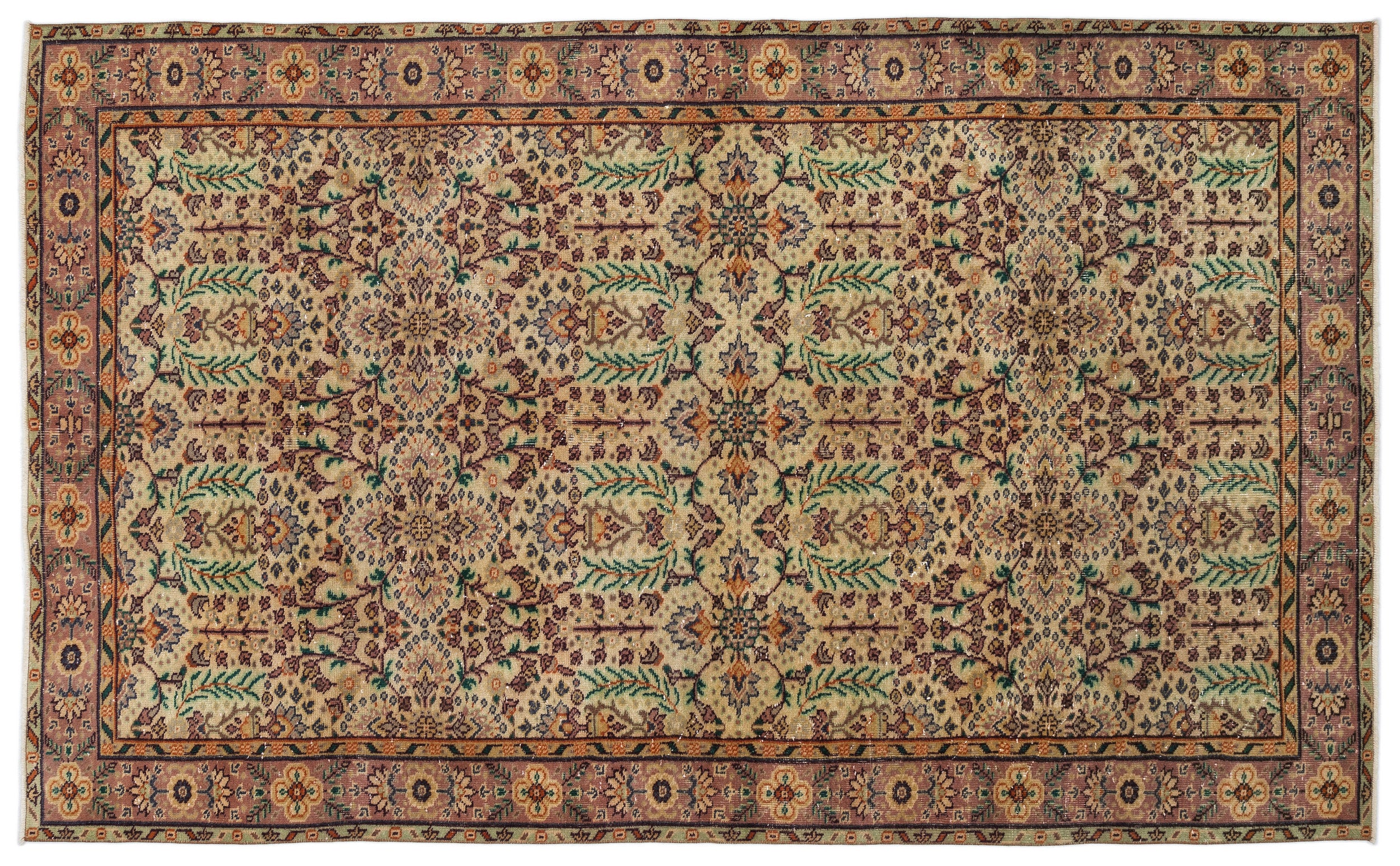 Blidova - Vintage Floral Rug - 5'7 X 9'4