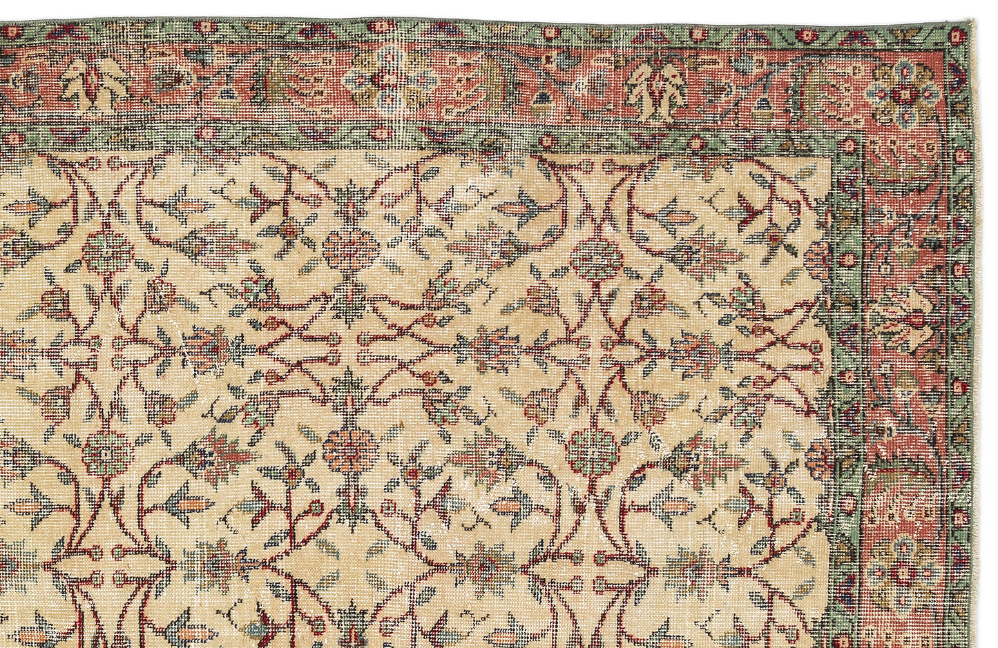 Treta - Vintage Floral Rug - 5'4 X 9'3