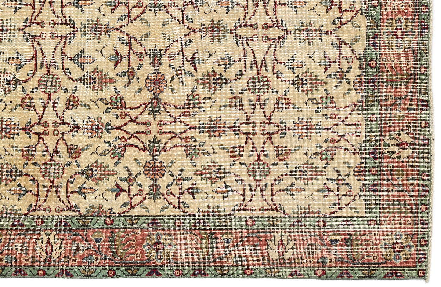 Treta - Vintage Floral Rug - 5'4 X 9'3