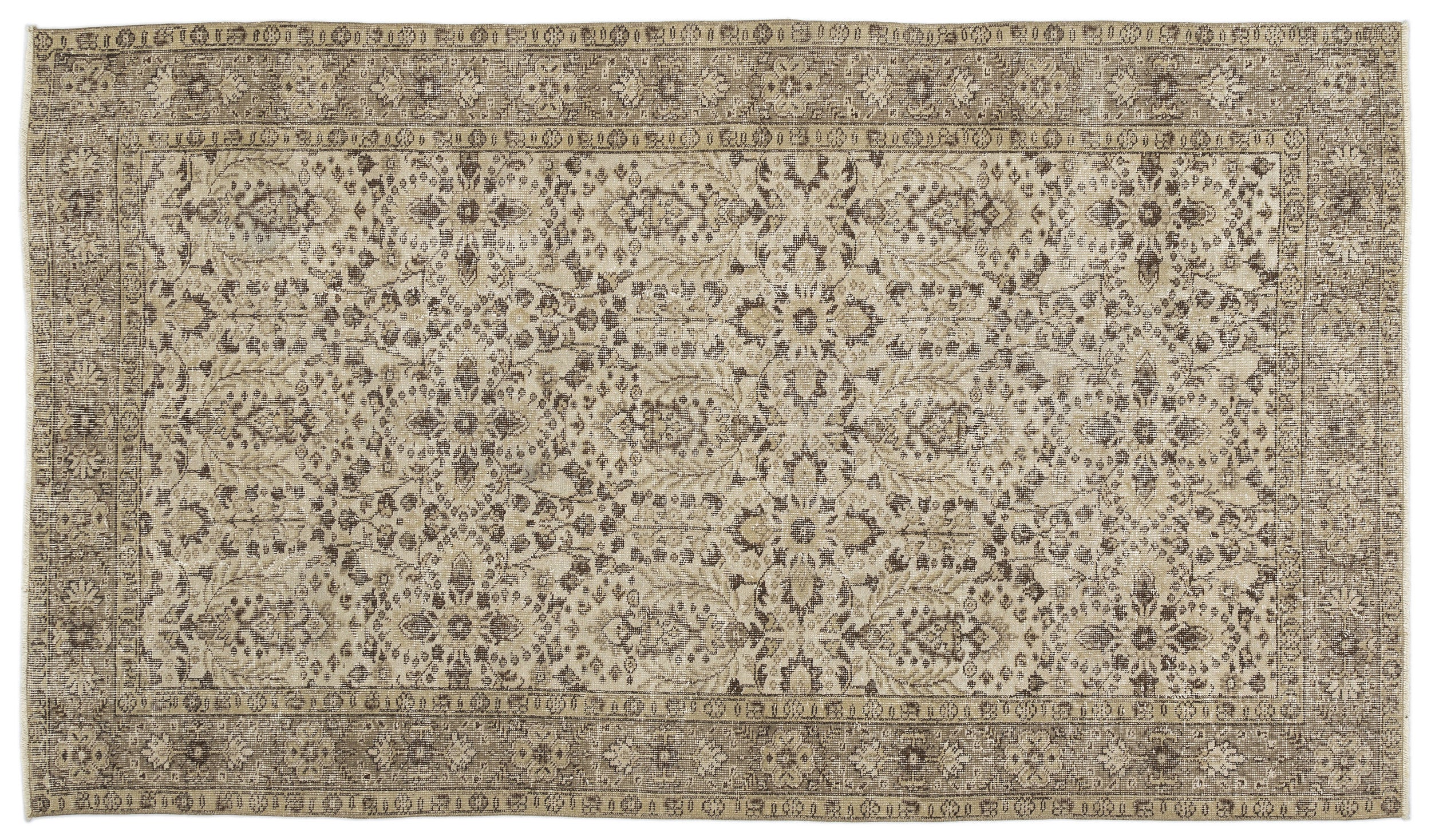 Grios - Vintage Floral Rug - 5'1 X 8'10