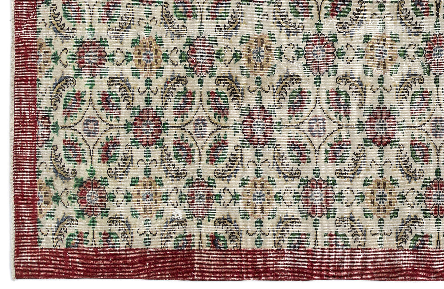 Zomeor - Vintage Floral Rug - 6'2 X 9'4