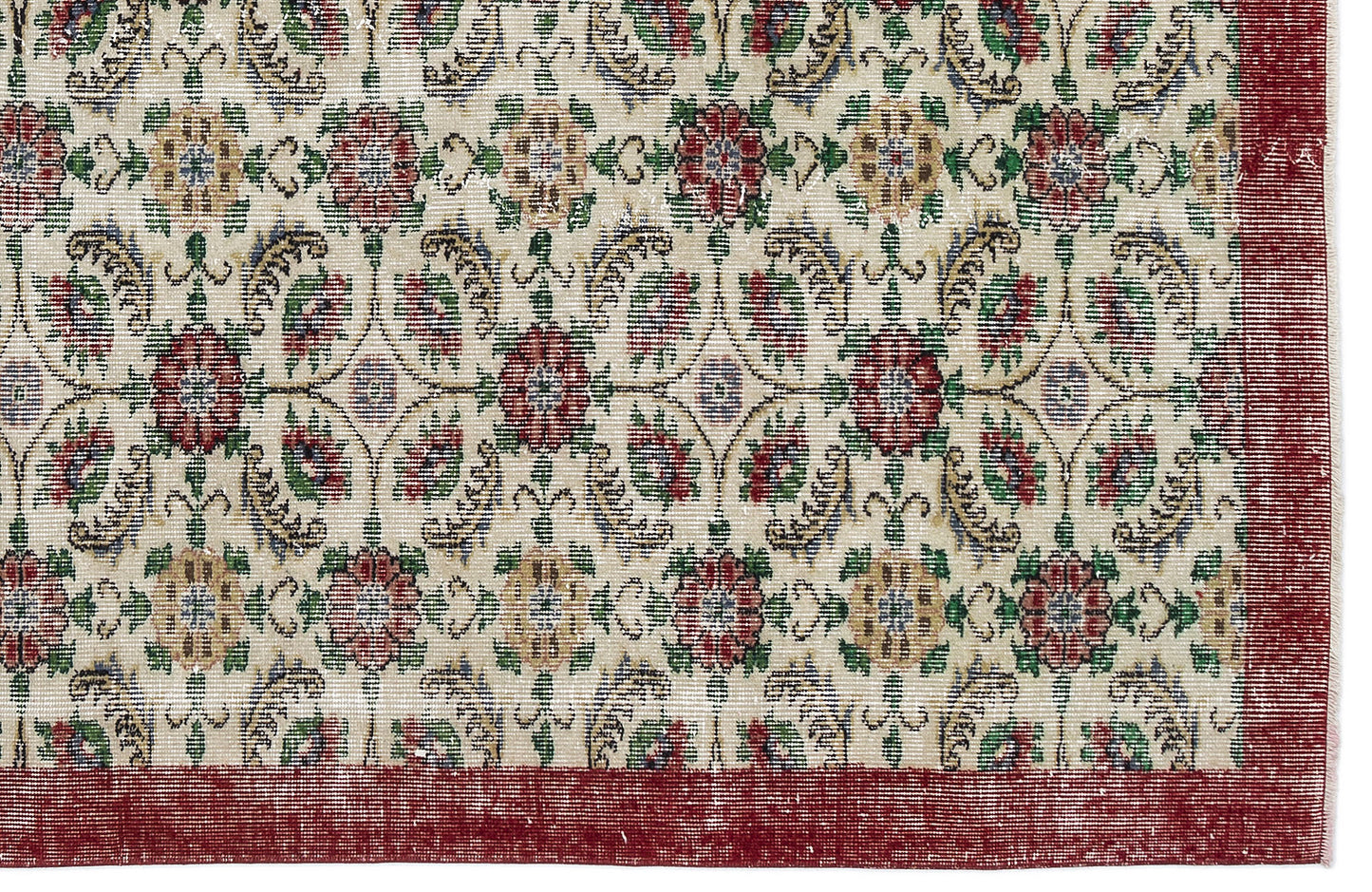 Zomeor - Vintage Floral Rug - 6'2 X 9'4