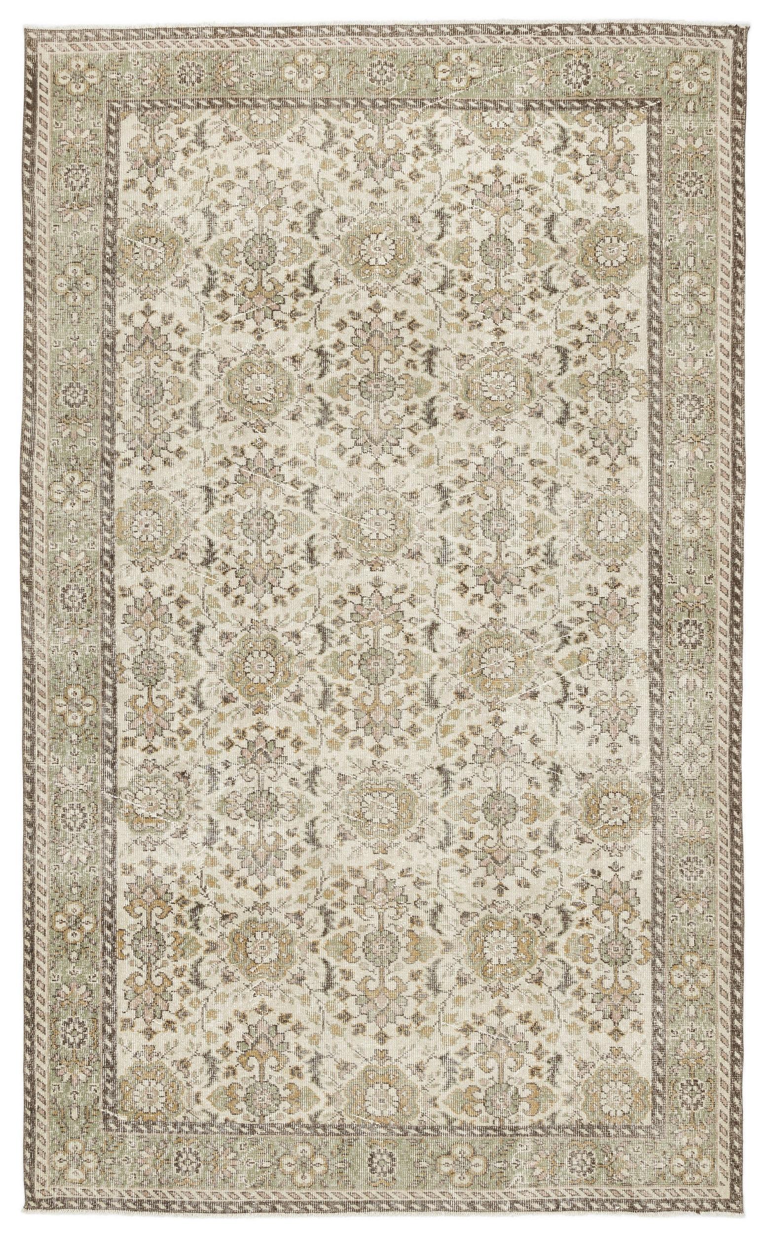 Nizora - Vintage Floral Rug - 6'1 X 10'0