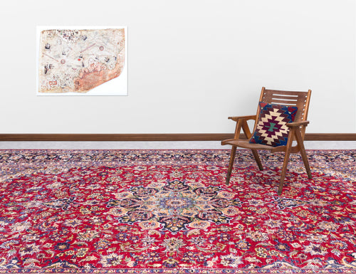 Bild 1 in Galerieansicht laden. Tubuas - Vintage Medallion Rug - 9'7 X 13'9