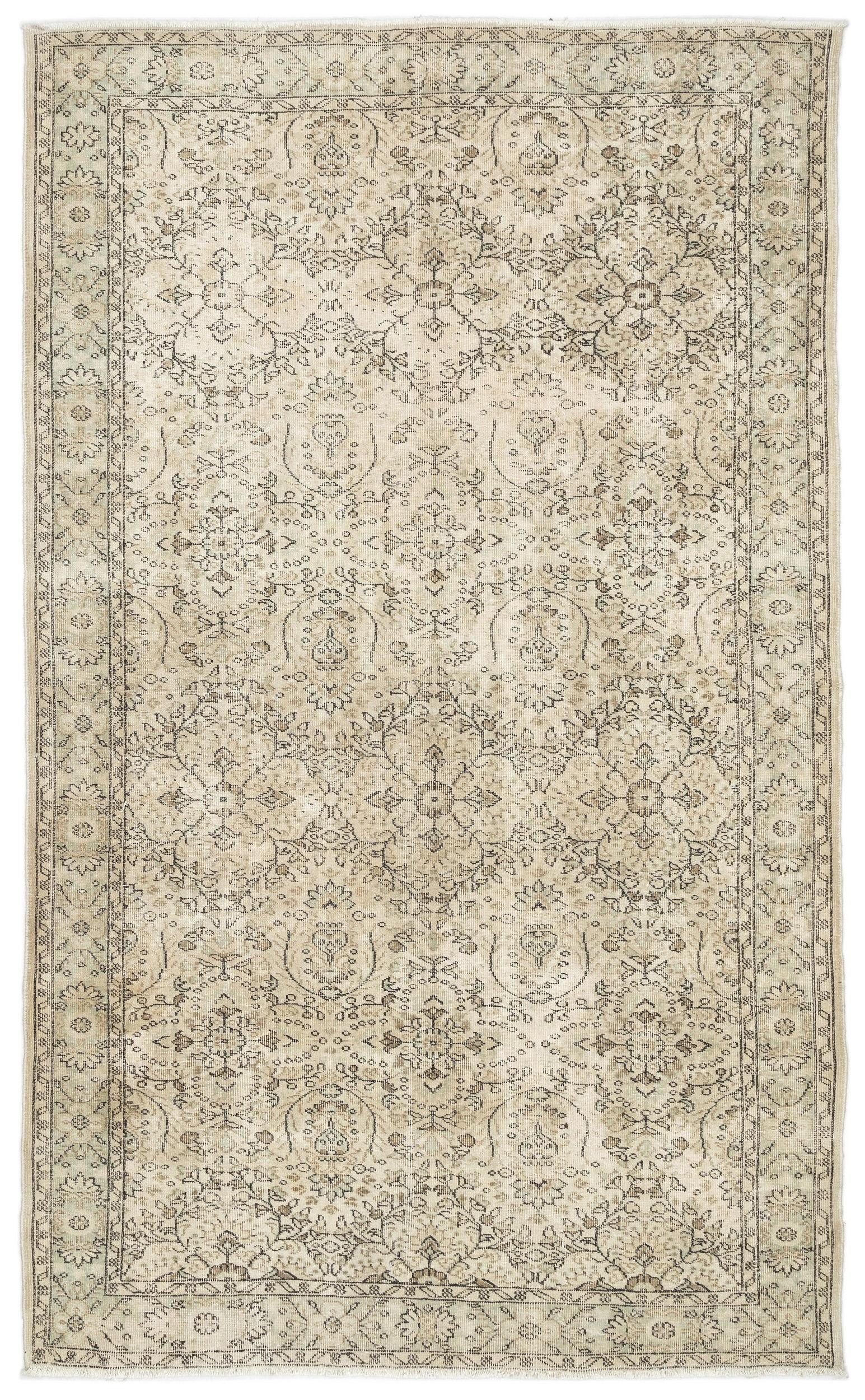 Hesias - Vintage Floral Rug - 6'0 X 9'7
