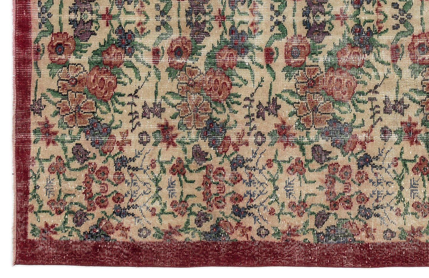 Craas - Vintage Floral Rug - 5'7 X 8'8