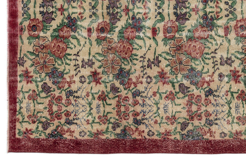 Load image 1 in gallery view. Craas - Vintage Floral Rug - 5'7 X 8'8