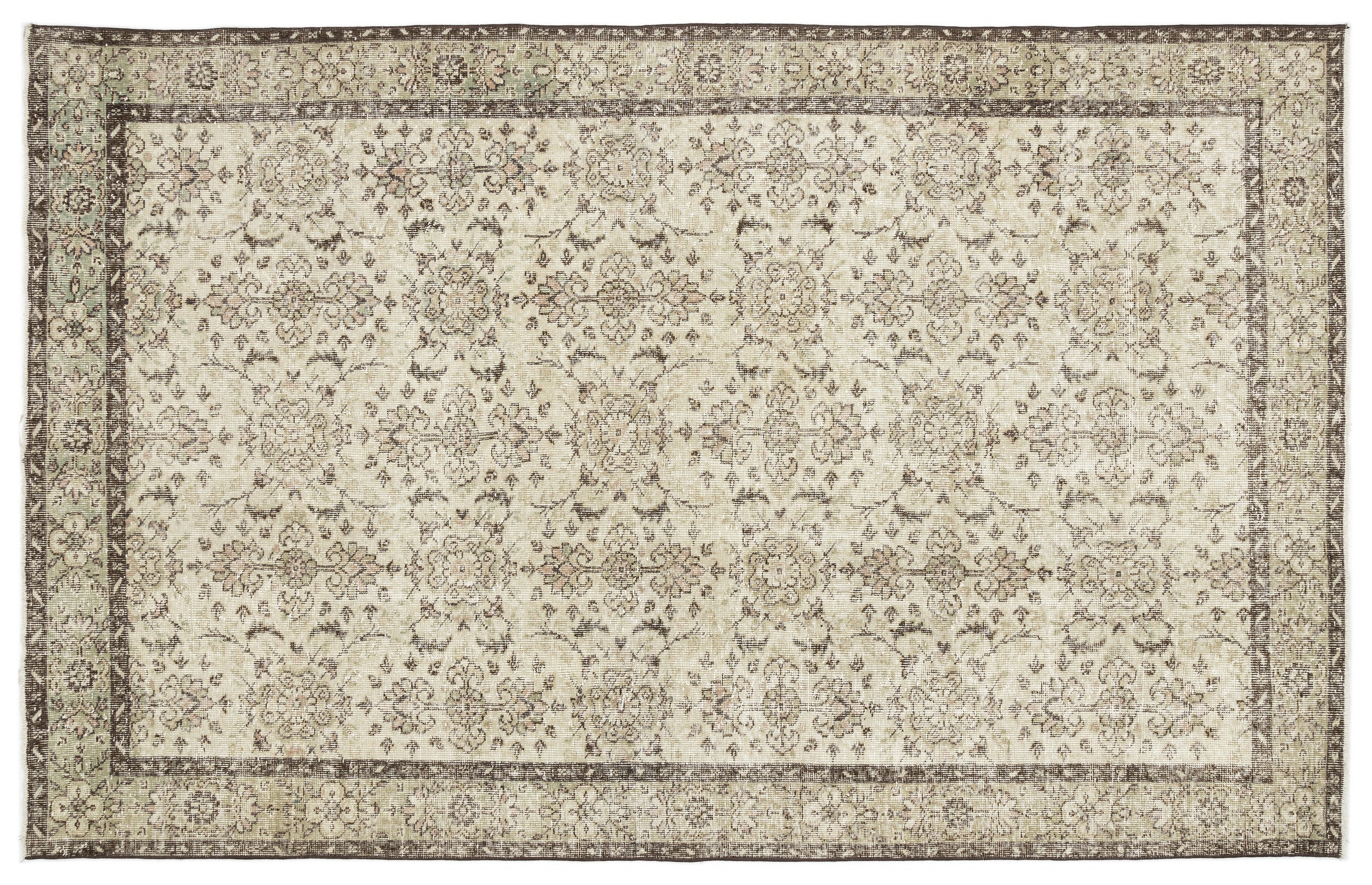 Lagata - Vintage Floral Rug - 6'2 X 9'9