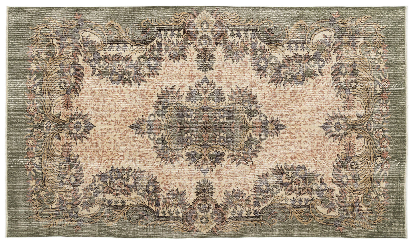 Cefaan - Vintage Medallion Rug - 5'6 X 9'6