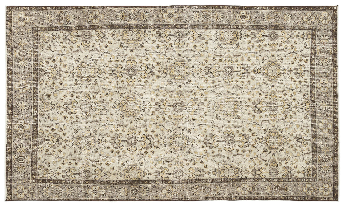 Slivuyn - Vintage Floral Rug - 5'8 X 9'7