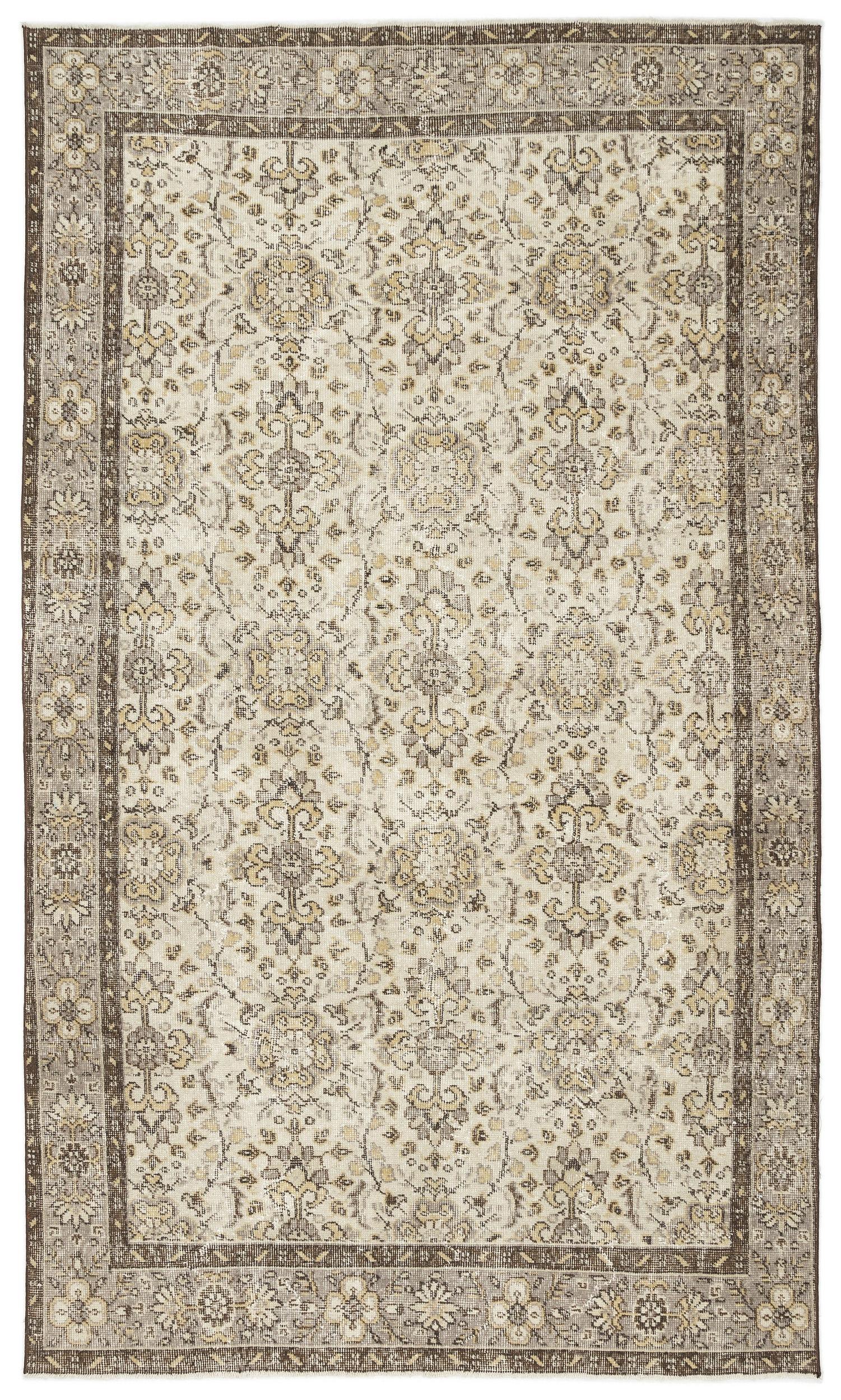 Slivuyn - Vintage Floral Rug - 5'8 X 9'7