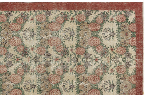 Load image 1 in gallery view. Sleloa - Vintage Floral Rug - 3'9 X 6'7