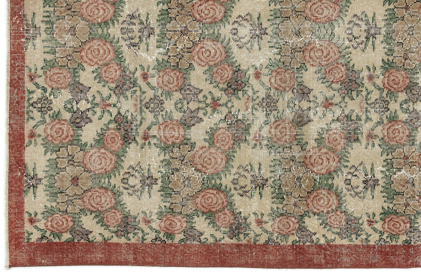 Sleloa - Vintage Floral Rug - 3'9 X 6'7