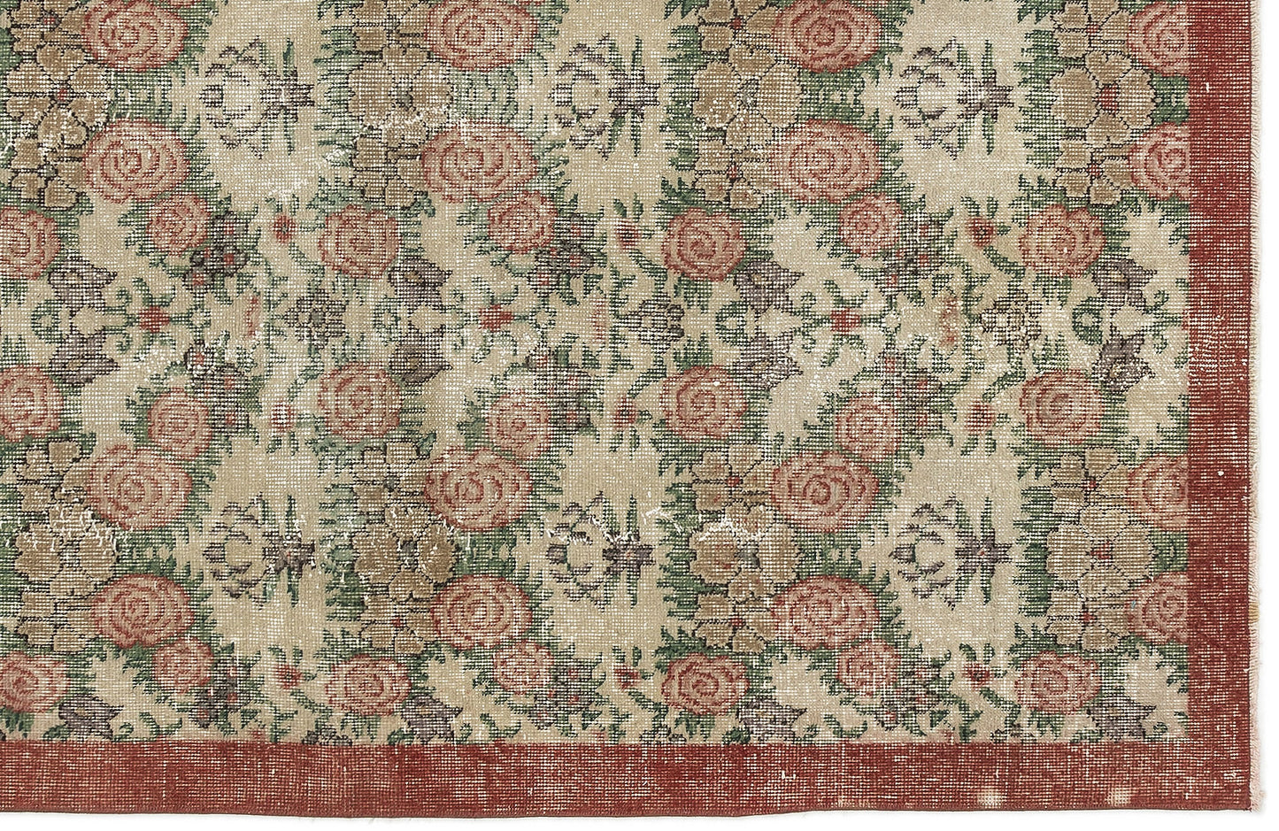 Sleloa - Vintage Floral Rug - 3'9 X 6'7