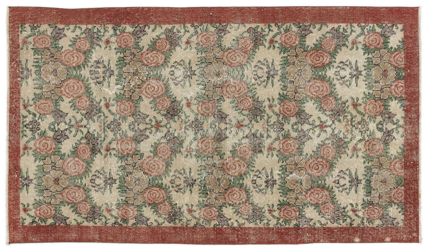 Sleloa - Vintage Floral Rug - 3'9 X 6'7