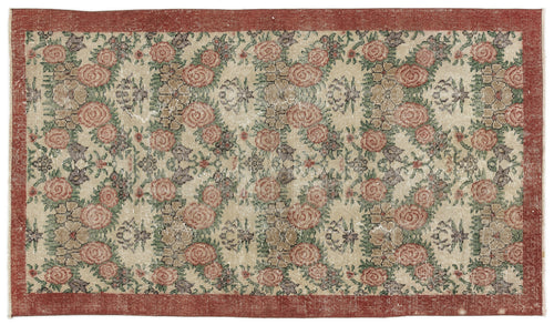 Load image 1 in gallery view. Sleloa - Vintage Floral Rug - 3'9 X 6'7