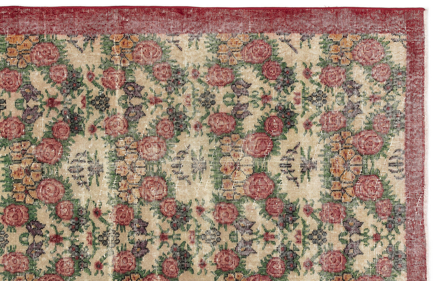 Lezana - Vintage Floral Rug - 3'8 X 6'5