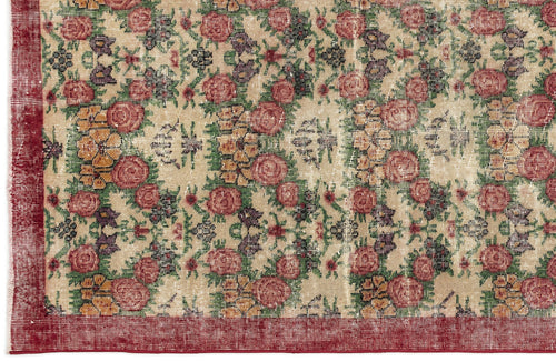 Load image 1 in gallery view. Lezana - Vintage Floral Rug - 3'8 X 6'5