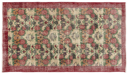 Load image 1 in gallery view. Lezana - Vintage Floral Rug - 3'8 X 6'5