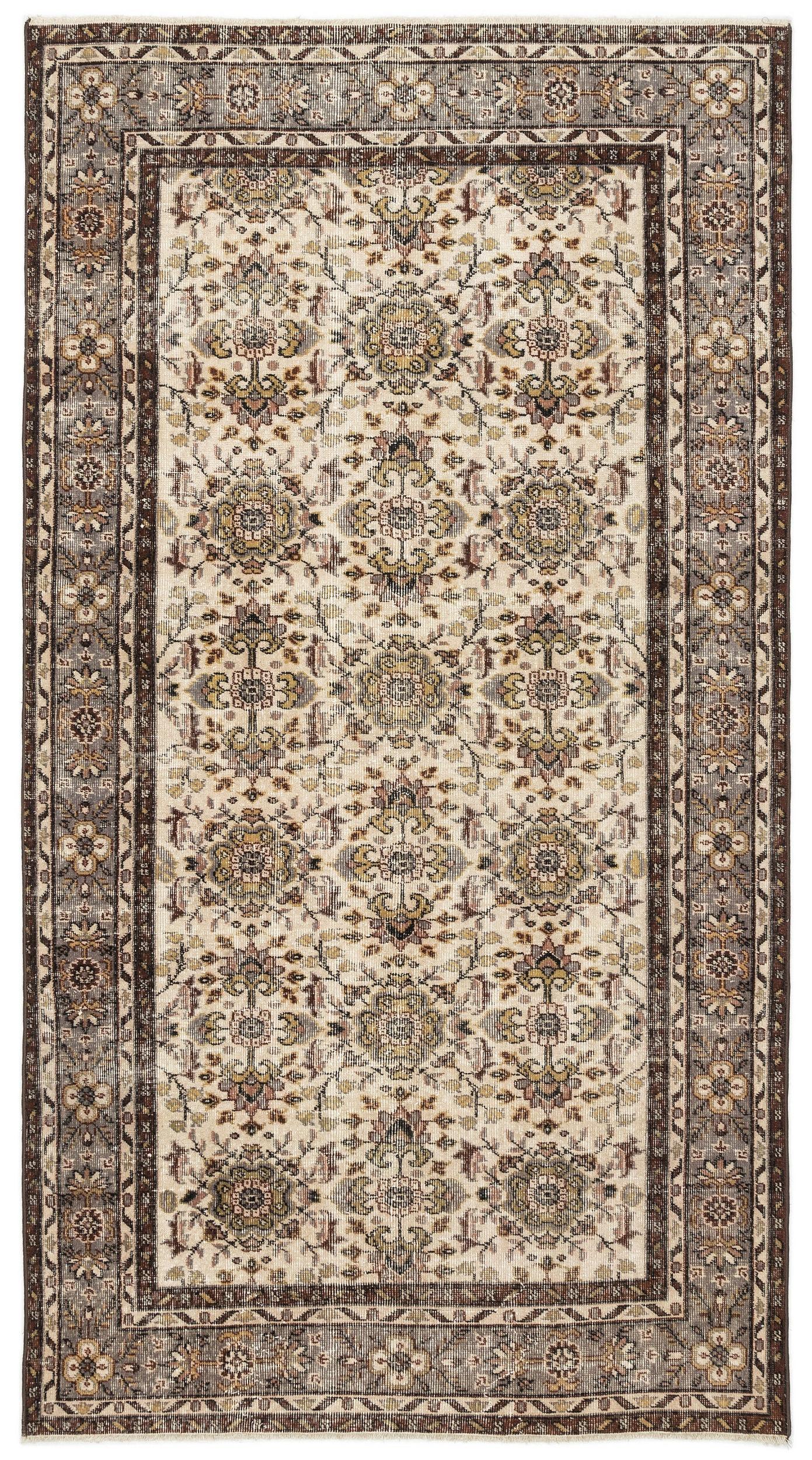 Rovila - Vintage Floral Rug - 4'8 X 8'6
