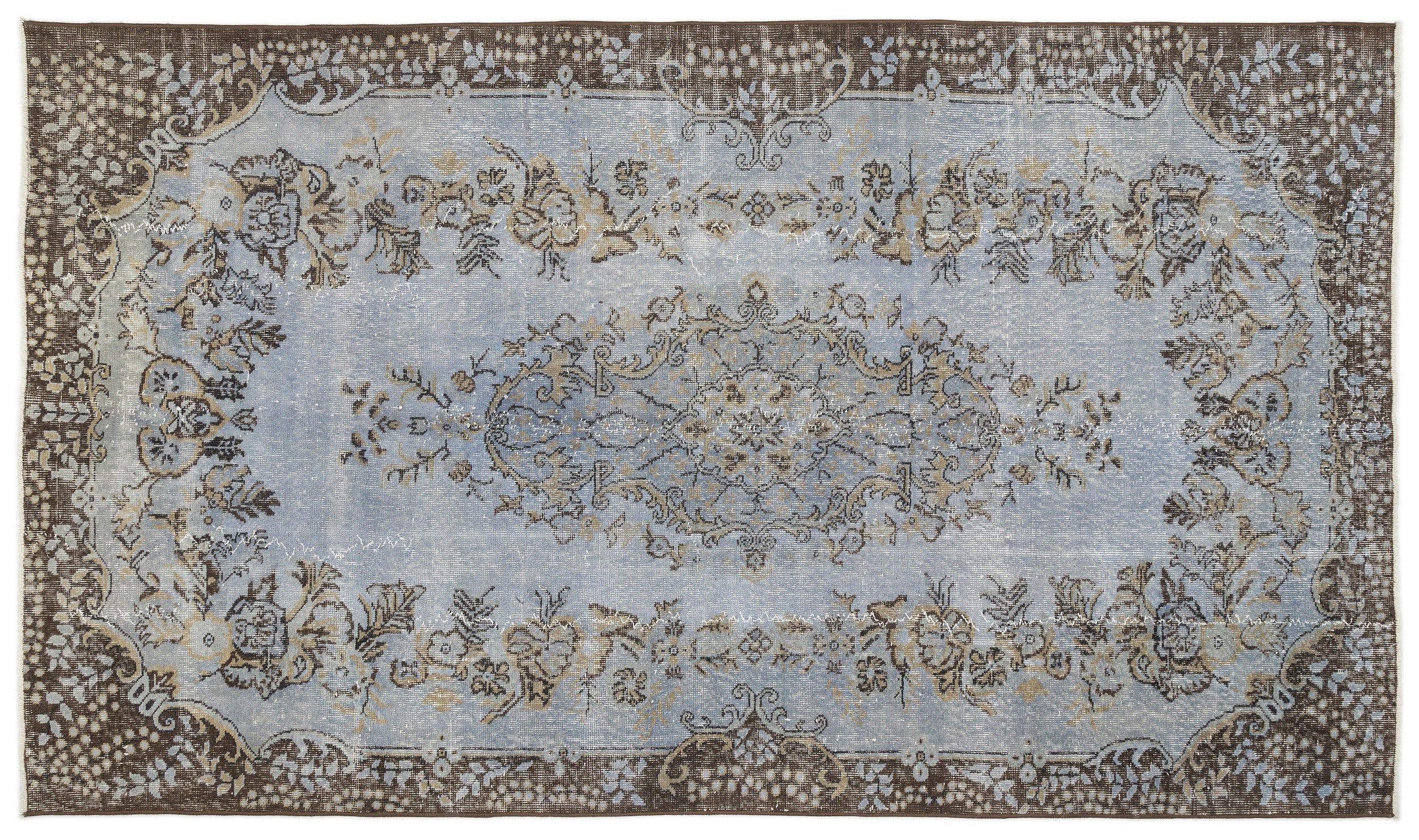 Cihuex - Vintage Medallion Rug - 5'6 X 9'7