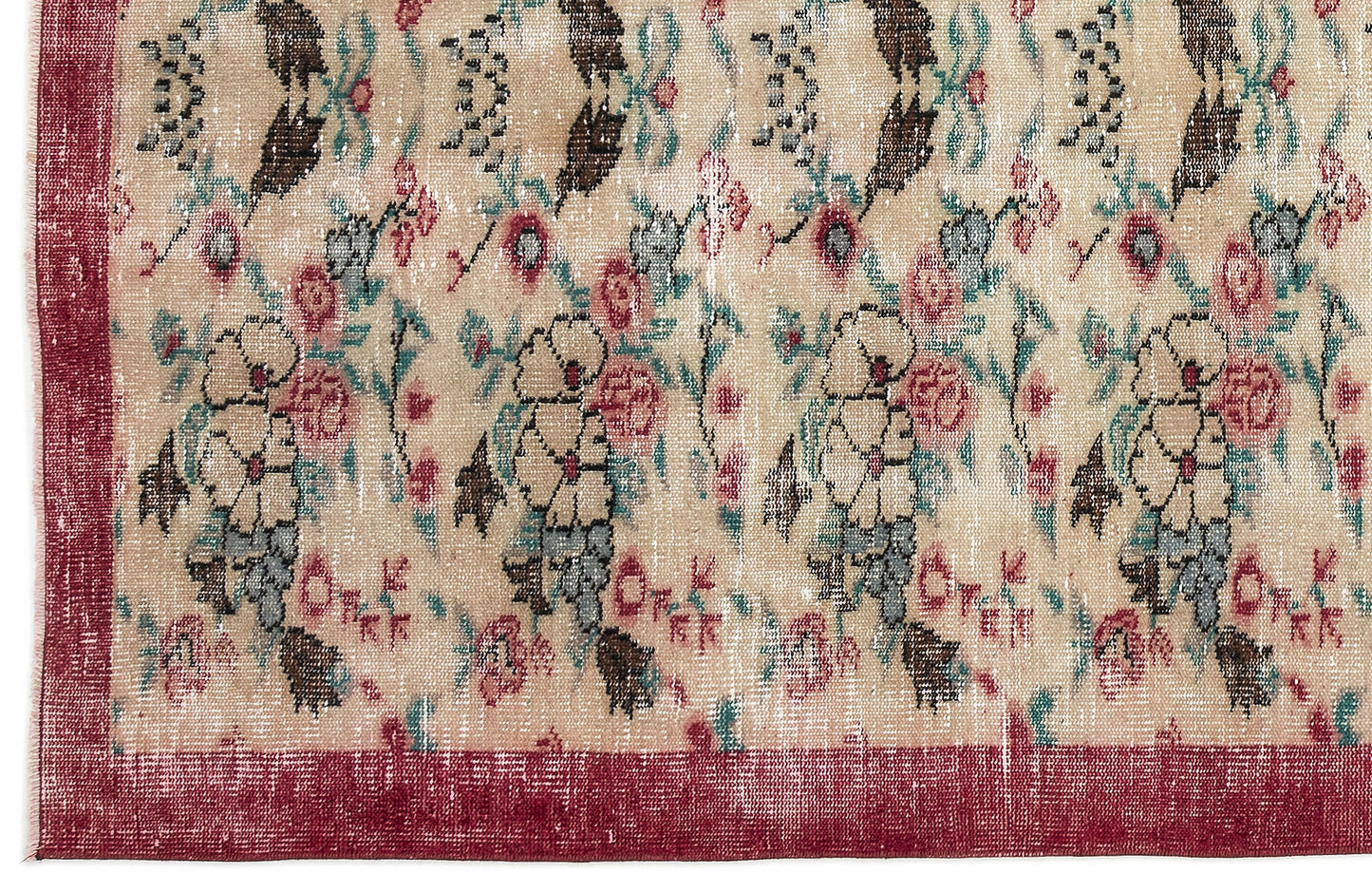 Vireus - Vintage Floral Rug - 5'3 X 8'2