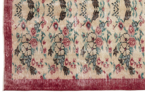 Load image 1 in gallery view. Vireus - Vintage Floral Rug - 5'3 X 8'2